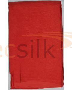 Chiffon Silk Saree With Blouse Dark Rust