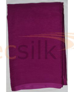 Chiffon Silk Saree With Blouse Purple