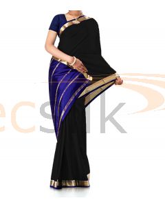 Pure Crepe Silk Saree Black