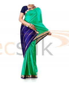 Pure Crepe Silk Saree Green