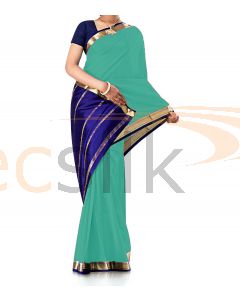 Pure Crepe Silk Saree Ligh Pistha