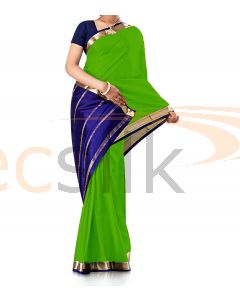 Pure Crepe Silk Saree Light Green