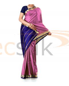 Pure Crepe Silk Saree Light Pink