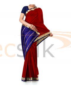 Pure Crepe Silk Saree Maroon