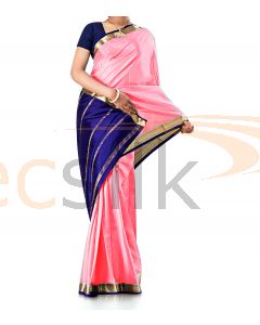 Pure Crepe Silk Saree Pink