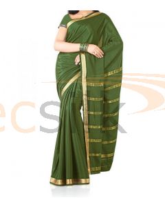 Silk Saree Crepe Mehandi