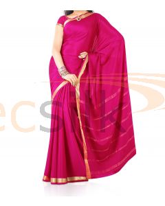 Silk Saree Crepe Meganta